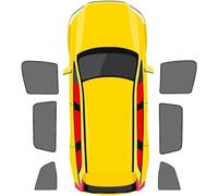 SBFGH Tendine Parasole Auto per Jeep Compass 2021-2023, Auto Ombreggiatura Anti-UV Protezzione Privacy Accessori,D 6-Side Windows