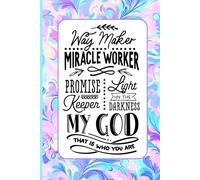 SBG LIFE | Christian Sayings Journal Collection | 'Waymaker' | Neon Swirl | Christian Notebook with 121 Ruled Pages | 9”x 6”| Softcover