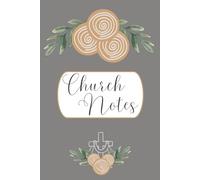 SBG LIFE | 'Church Notes' | Blushing Blooms Journal Collection| Orange | Church Service | Christian Notebook with 124 Guided Study Pages | 9”x 6”| Softcover