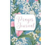 SBG LIFE | Floral Journal Collection | 'Prayer Journal' | Deep Blue | Christian Notebook with 120 Guided Prayer Pages | 9”x 6”| Softcover