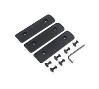 SBGJMY Confezione da 3 KeyMod & MLOK Kit Pannello per binari Protezione per paramani in Nylon con Binario Morbido (Nero)