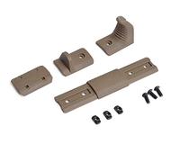 SBGJMY Kit di Arresto Manuale Tattico Mlok Keymod 4 Pezzi/Set Copertura Della Guida Impugnatura Frontale Airsoft per il Sistema di Guida Mlok Keymod Handguard (Abbronzatura)