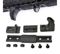 SBGJMY Kit Di Arresto Manuale Tattico Mlok Keymod 4 Pezzi/Set Copertura Della Guida Impugnatura Frontale Per Il Sistema Di Guida Mlok Keymod Handguard (Nero)