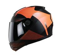 SBH-11 Zoom Trace Tappetino Nero Con Arancione Per Casco Integrale M 580mm @US