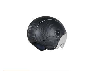 SBH-16 Polso Dashing Nero Viso Aperto Piatto Visiera Casco Per Ragazzi S Misura