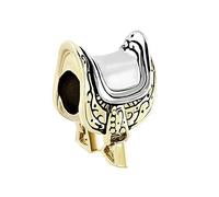 SBI Jewelry Ciondolo a forma di sella del mio cuore, per donne e ragazze, per anniversario, compleanno, compatibile con braccialetti Pandora, Metallo non prezioso, Nessuna pietra preziosa