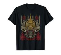 Sbiadito Sak Yant Tatuaggio Thai Antico Thailandia Maglietta