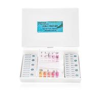 SBINTUOR Kit Test Piscina pH e Cloro 2 in 1, Tester Piscina Pastiglie Kit Controllo Cloro/Bromo e pH Piscina Accessori Piscina Analisi Acqua di Piscine Spa Hot Tub (50 x DPD1 + 50 x Phenol Red)