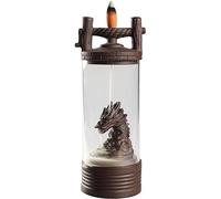 SBJKLYRN bruciatore di incenso ， Bruciatore di incenso a Cono, Motivo Drago di Buon auspicio, con Coperchio Trasparente, Artigianato in Ceramica, Ornamenti for la Sala da tè