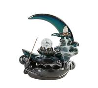 SBJKLYRN bruciatore di incenso ， Bruciatore di incenso a riflusso in Ceramica Chiaro di Luna sopra Lo Stagno di Loto | Porta incenso a Cascata, Decorazione for la casa