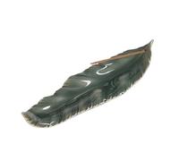 SBJKLYRN bruciatore di incenso , Bruciatore di incenso Creativo in Ceramica Celadon - Design a Forma di Piuma for Decorazioni for la casa e Idee Regalo