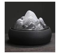SBJKLYRN bruciatore di incenso ， Bruciatore di incenso in Ceramica con Design a Montagna - Porta incenso Zen for Animali Domestici e prevenzione incendi for la Decorazione della casa(White)