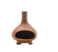 SBJKLYRN bruciatore di incenso , Porta incenso Palo Santo in Ceramica - Elegante bruciatore di incenso for Meditazione, Yoga e Arredamento for la casa(Red Clay)