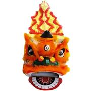 SBJKLYRN Costume da danza del leone, Costume da mascotte di danza del leone 9 pollici. Puntelli spettacolo Capodanno cinese(A)