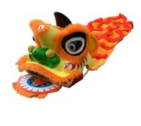 SBJKLYRN Costume da danza del leone, Costume da mascotte for la danza del leone di primavera Capodanno in Cina, for spettacoli sportivi all'aperto, for feste in costume(Orange,9 inch)