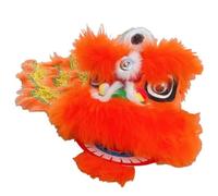 SBJKLYRN Costume da danza del leone, Costume di scena for la danza del leone, set oggetti for ammiccabile, attività all'aperto con testa(Orange,31 * 120cm)