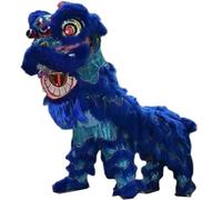 SBJKLYRN Costume da danza del leone, Danza del leone Sport all'aria aperta Oggetti di scena for la danza for spettacoli for due adulti(Blue)