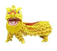 SBJKLYRN Costume da danza del leone, Mascotte Lion Dance Set Performance Props completo Dragon for Capodanno(Yellow)