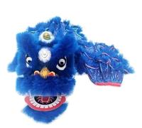 SBJKLYRN Costume da danza del leone, Set da danza del leone 8 pollici, drago di seta for spettacoli tradizionali in costume(B)