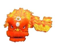 SBJKLYRN Costume da danza del leone, Set da danza del leone 8 pollici, drago di seta for spettacoli tradizionali in costume(A)