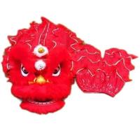 SBJKLYRN Costume da danza del leone, Set da danza del leone 8 pollici, drago di seta for spettacoli tradizionali in costume(F)