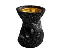 SBJKLYRN Il bruciatore di Profumo， Porta incenso for aromaterapia mediorientale for la Decorazione di casa e Ufficio, diffusore di profumi for Ambienti Yoga(Black)