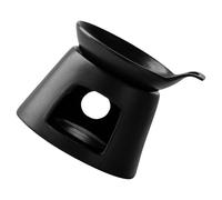SBJKLYRN Il bruciatore di Profumo， Set di Ceramiche for Meditazioni Diffusori di Fragranze Aromaterapie Scaldabagni Ceramiche(Black)