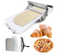 SBJKLYRN Macchina per Pasta Sfogliatrice Pieghevole, Macchina for Impasto con Spessore Regolabile, Acciaio Inossidabile for Pizza, Croissant, Pasticceria