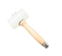 SBJKLYRN Mallet di Gomma, 1 Pezzo Fai da Te Strumento for Intaglio della Pelle Martello Stampa a Impatto Protezione mobili Installazione in Gomma Nylon(Khaki)