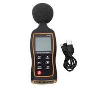 SBJKLYRN Misuratore di Decibel Monitor del Livello sonoro Fonometro, misuratore di Decibel Digitale con Doppia Uscita AC/DC, Monitor Portatile del Rumore for misurazioni ambientali