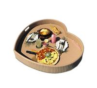 SBJKLYRN pallet, Vassoio galleggiante for piscina, vassoio galleggiante con maniglia, for servire bevande, brunch e cibo in piscina(Beige)