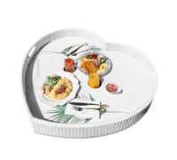SBJKLYRN pallet, Vassoio galleggiante for piscina, vassoio galleggiante con maniglia, for servire bevande, brunch e cibo in piscina(White)