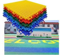 SBJKLYRN Piastrelle per attività Sportive all'aperto， Piastrelle for Pavimenti for campi Sportivi da 30,5 cm, for asili, parchi Giochi, Cortile, Fai da Te, Puzzle, 10 Pezzi(Yellow)