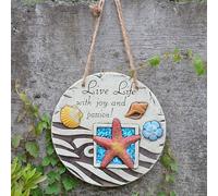 SBJKLYRN Pietra calpestabile da Giardino， Decorazione murale con Motivo a Stelle Marine e Conchiglie, con spago, pavimentazione Antiscivolo for vialetti e Giardini(Starfish)