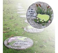 SBJKLYRN Pietra calpestabile da Giardino， Pavimentazione Decorativa for Esterni Adatta a Tutte Le Stagioni, Pietra Decorativa Multicolore for Giardini/sentieri(Frog)