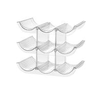 SBJKLYRN portabottiglie da banco, Moderno ed elegante, assemblaggio semplice, facile da pulire, adatto a soggiorno, cucina, sala pranzo(Medium)