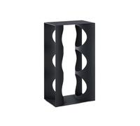 SBJKLYRN portabottiglie da banco, Portabottiglie in acciaio inossidabile 304, nessun assemblaggio richiesto, adatto a casa, ristorante, negozio(Black)