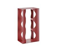 SBJKLYRN portabottiglie da banco, Portabottiglie in acciaio inossidabile 304, nessun assemblaggio richiesto, adatto a casa, ristorante, negozio(Red)