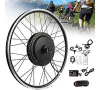 SBJKLYRN Ruota per bicicletta elettrica, kit di conversione ruota posteriore cassetta 20”, 24”, 26”, 27,5”, 28”, 29”, 700c kit bici elettrica bici elettrica hu(48v/350w,27.5inch)
