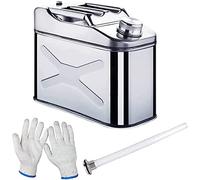 SBJKLYRN Serbatoio di stoccaggio del Carburante， Tanica for Olio combustibile Portatile in Acciaio Inox 304, Serbatoio for Carburante antiruggine con Tubo di Guida for Olio(10L)