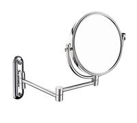 SBJKLYRN Specchiera da Parete per Trucco， Specchio da 8 Pollici con ingrandimento 7 Volte Specchio cosmetico Pieghevole for Montaggio a Parete in Metallo di qualità