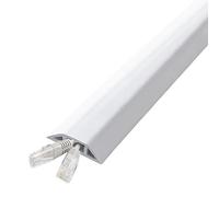 SBJKLYRN Striscia per la Gestione dei Cavi for Nascondere i Cavi degli Altoparlanti, Grandi e Piccoli, Lungo 5 m, nascondi for canaline, for Angoli di pareti Pavimenti(D,Width 50Mm)