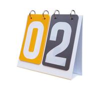 SBJKLYRN tabellone segnapunti, Tabellone segnapunti Tabellone segnapunti Resistente Tabellone segnapunti Ribaltabile Contapunti for Giochi Basket Pallavolo Calcio Badminton(Yellow Grey)