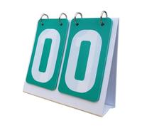 SBJKLYRN tabellone segnapunti, Tabellone segnapunti Tabellone segnapunti Resistente Tabellone segnapunti Ribaltabile Contapunti for Giochi Basket Pallavolo Calcio Badminton(Green)