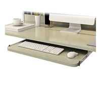 SBJKLYRN Tastiera con Supporto, Cassetti Estraibili for Tastiera e Mouse, Facile da installare/Regolabile in Altezza, Supporto for ripiano Porta Tastiera(Maple,70 * 27 cm(28 * 11 inch))
