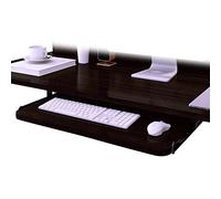 SBJKLYRN Tastiera con Supporto, Cassetti Estraibili for Tastiera e Mouse, Facile da installare/Regolabile in Altezza, Supporto for ripiano Porta Tastiera(Black,54 * 27 cm(21 * 11 inch))
