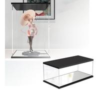 SBJKLYRN Vetrina trasparente， Scatola portaoggetti trasparente su misura for il piano di lavoro, scatola portaoggetti impilabile for oggetti da collezione/trofei(60cm(24") x60cm(24") x60cm(24"))