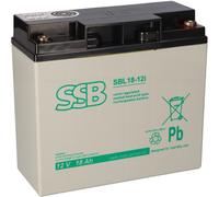 Sbl 18-12i AGM Batteria M5 Chiusura a Vite 12V 18Ah Per 17Ah 19Ah 20Ah 22Ah