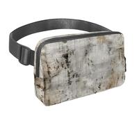Sblocca avventure illimitate con il nostro marsupio da viaggio premium per uomini e donne, una borsa a tracolla per corsa, passeggiate, escursionismo e ciclismo, texture vintage screziata bianca,