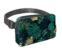 Sblocca avventure illimitate con il nostro marsupio da viaggio premium per uomini e donne, una borsa a tracolla per corsa, passeggiate, escursionismo e ciclismo, silhouette di albero di cocco,